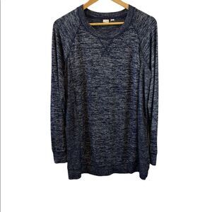 GAP MATERNITY Blue Soft Long Sleeve Long Fit Pullover Zipper Detail Top L